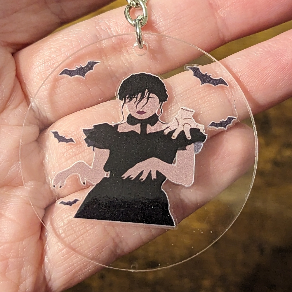 Wednesday Addams Dancing Keychain NEW! - Picture 4 of 4